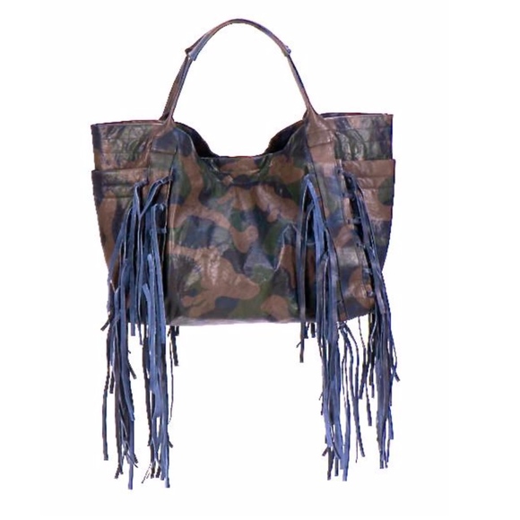 Christiansen Camo Fringe Bag NWT - Picture 1 of 6